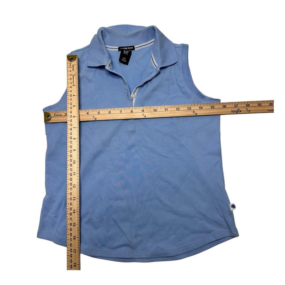 Gap Stretch Vintage Size XXL Y2K 2000s Polo Sleevless Shirt - Picture 3 of 4